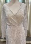 Women’s Boho White Lace Formal Bridal Wedding Dress 14 NWT