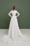 UNWORN Wedding Dress Traditional High Neck Lace Ivory Bride Women / NEW