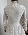 UNWORN Wedding Dress Traditional High Neck Lace Ivory Bride Women / NEW