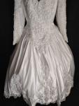 MichealAngelo Wedding Gown White Sz 18 Train Bow Long Sleeves