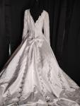 MichealAngelo Wedding Gown White Sz 18 Train Bow Long Sleeves