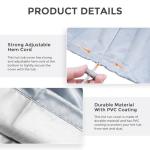 Round Hot Tub Cover 420D Polyester Waterproof Spa Covers for Hot Tub Replacement Outdoor Patio Hot Tub Protector (Grey, 79" Dx12 H)