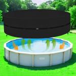Round Hot Tub Cover, Heavy Duty Oxford Inflatable Spa Cover, Full Coverage Hot Tub Covers Replacement, Waterproof and Weatherproof Portable Cover Protectors for Outdoor