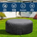 Tlswshsy 71'' x 27'' Insulated Inflatable Hot Tub Thermal Cover, Energy Efficient Hot Tub Cover with Zipper Door, Inflatable Hot Tubs Full Coverage for Keeping Warm Extra Insulation and Dustproof