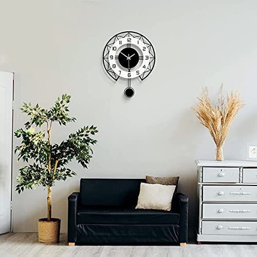 Modern Silent Large Wall Clock for Home Decor