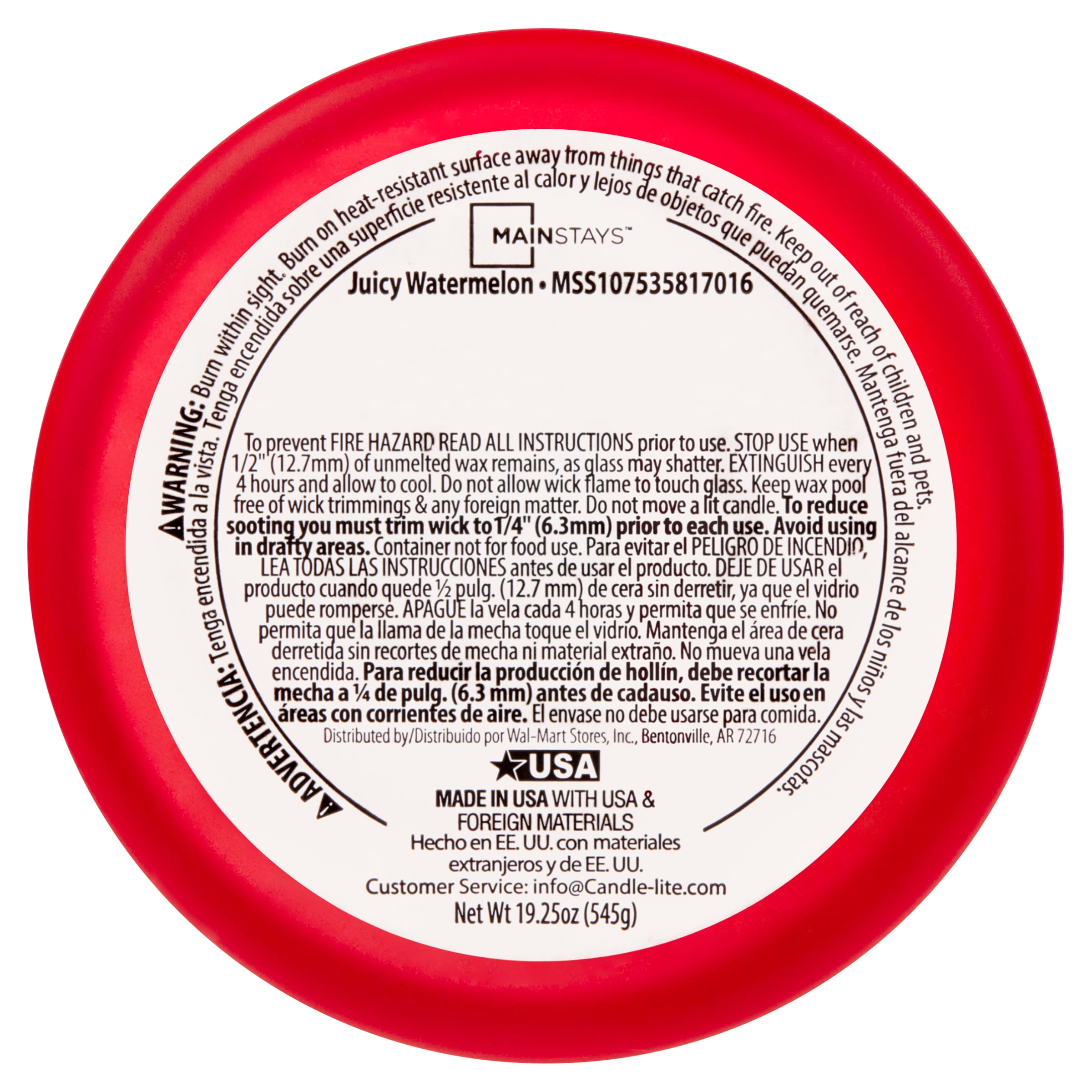 Juicy Watermelon Scented Candle 2-Pack