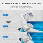 Anivia Adjustable Hot Tub Table Tray for Drinks