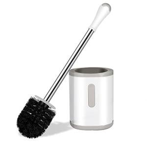 AONEZ Compact Toilet Brush with Stainless Steel Handle