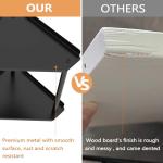 2-Tier Black Bathroom Counter Organizer Shelf