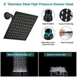 Tudoccy 8'' High Pressure Rainfall Shower Head Combo