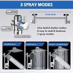 8” Rain Shower Head with Handheld Spray Combo