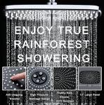 High Pressure Rain Shower Head with Handheld Spray