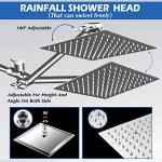 8” Rain Shower Head with Handheld Spray Combo