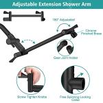 Tudoccy 8'' High Pressure Rainfall Shower Head Combo