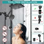 Tudoccy 8'' High Pressure Rainfall Shower Head Combo