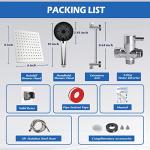 8” Rain Shower Head with Handheld Spray Combo