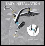 High Pressure Rain Shower Head with Handheld Spray