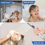 8” Rain Shower Head with Handheld Spray Combo