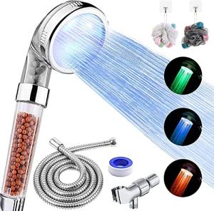 FASTRAS High Pressure LED Shower Head with Handheld