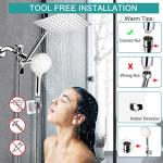 8 Inch High Pressure Rainfall Shower Head Combo
