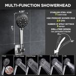 Veken High Pressure Rain Shower Head Combo