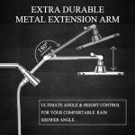 Veken High Pressure Rain Shower Head Combo