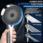 Rainfall Shower Head with Handheld Spray Combo