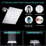 8 Inch High Pressure Rainfall Shower Head Combo