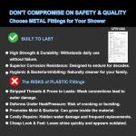 Veken High Pressure Rain Shower Head Combo