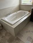 Geneva 72" Soaking Tub with Modern Hardware
