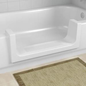 DIY Walk-In Bath Tub Shower Insert - White