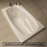 Geneva 72" Soaking Tub with Modern Hardware