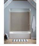 60" Rectangular Soaking Bathtub with Left Drain