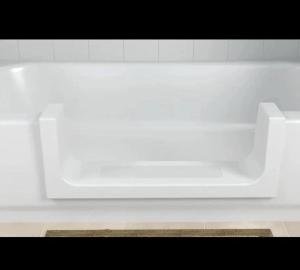 DIY White Walk-In Bath Tub Shower Insert