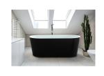 Scarlett Black and White Freestanding Soaking Tub