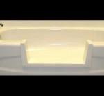 DIY White Walk-In Bath Tub Shower Insert