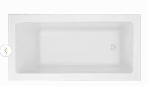 72" x 36" Acrylic Drop-in Soaking Bathtub