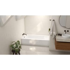Aloha 60" x 30" White Soaking Bathtub