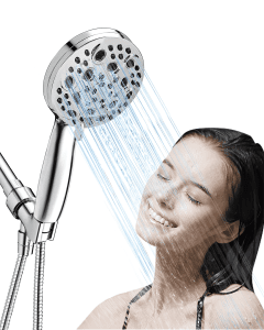 10-Mode High Pressure Handheld Shower Head with Hose