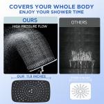 12-Inch High Pressure Rain Shower Head Combo
