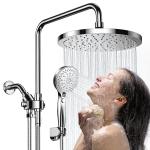 iDOO Dual Showerhead Combo: 10" Rainfall & Handheld