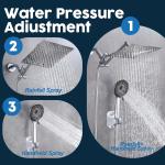 13 Inch High Pressure Rain Shower Head Combo