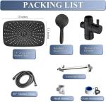 IUSU 12-Inch High Pressure Rain Shower Head