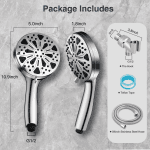 Detachable Handheld Shower Head with 10 Spray Settings
