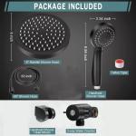 High Pressure Handheld Rain Shower Head Combo