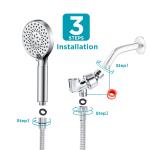High-Pressure 9-Mode Filtered Shower Head