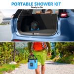 Skyhot Portable Battery Shower Kit with Bucket