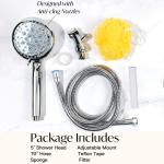 Ophanie High Pressure Handheld Shower Head with Hose