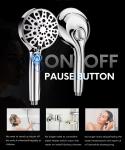 Hodvit High Pressure Handheld Shower Head with 10 Settings