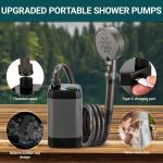 Portable Electric Camping Shower with Handheld Filter